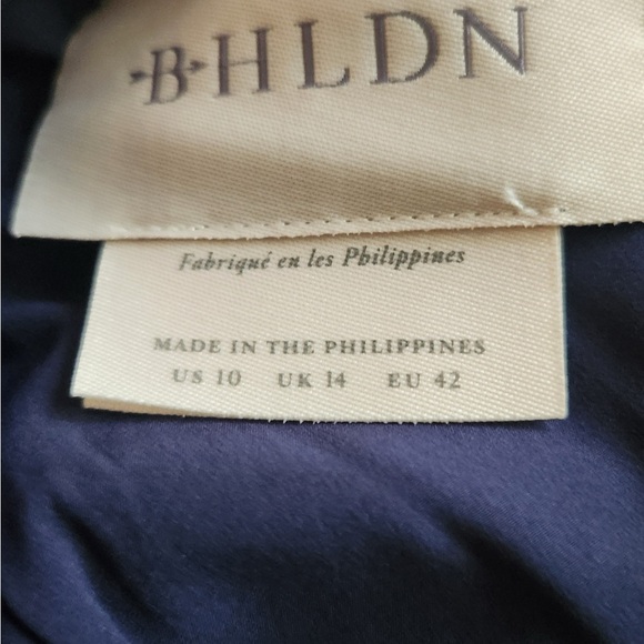 BHLDN Marta Crepe Maxi Dress in Midnight Blue - Size 10 NWOT - Picture 5 of 6